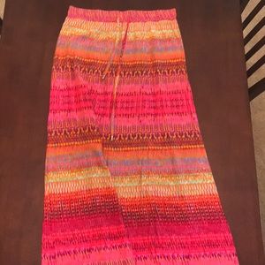 Geometric print maxi skirt